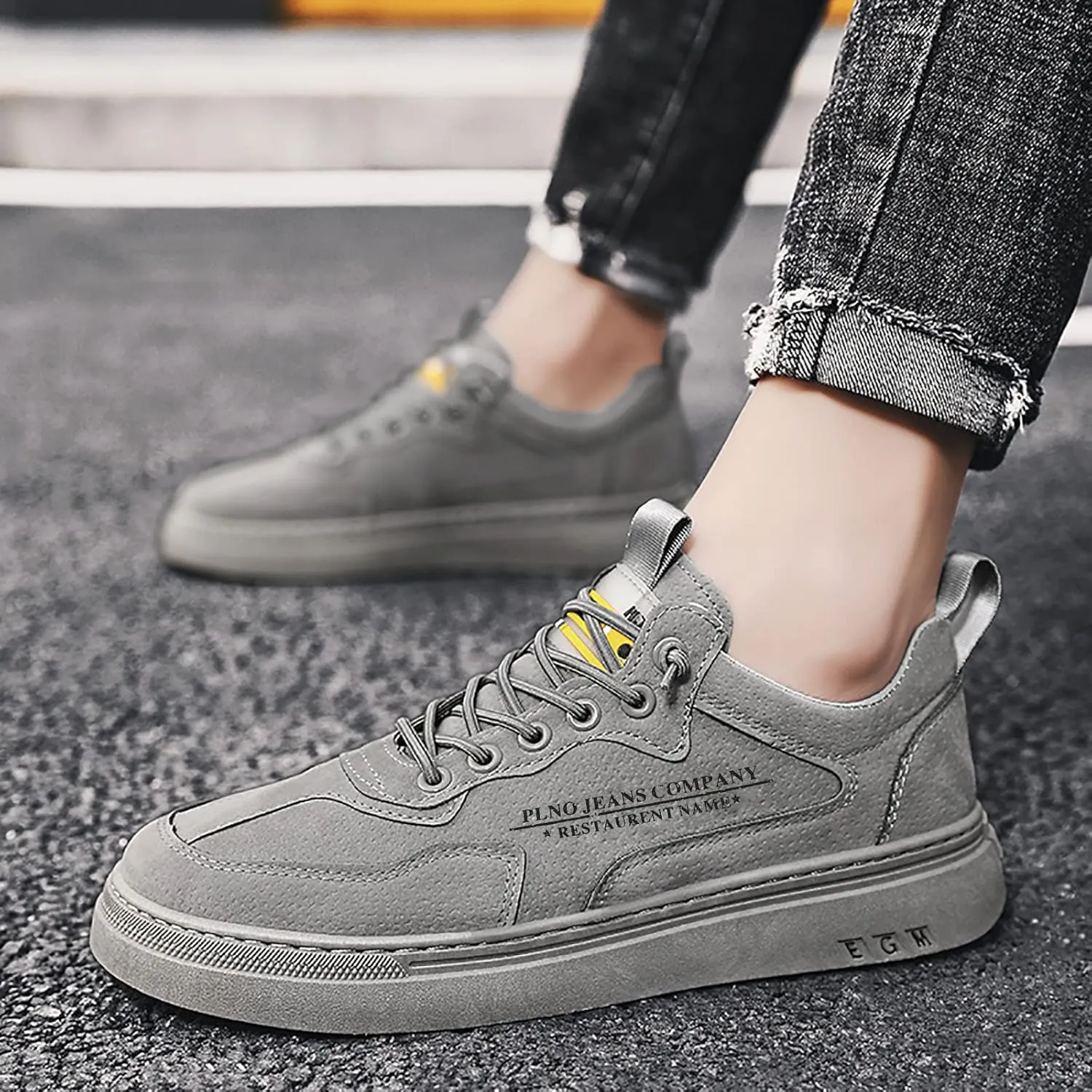 Walking Shoes Tennis Comfortable for Men Fashion Casual Lace Up Sport Shoes Skate