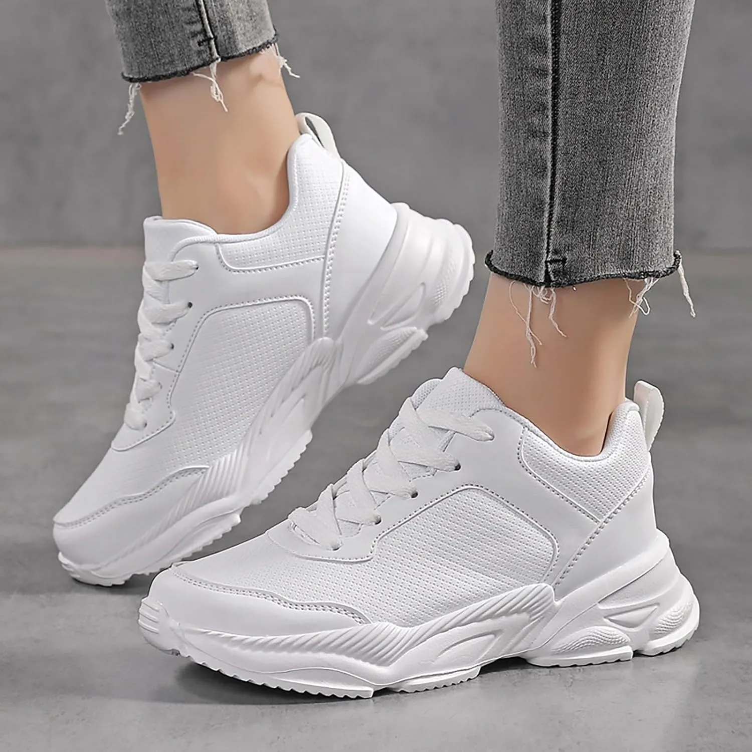 Walking Sneakers for Women Arch Suport Basketball Shoes Running Shoes Womens Lightweight Round Toe Slip On Casual Women Loafers Shoes for Work Womens Shoes Sneakers Slip On