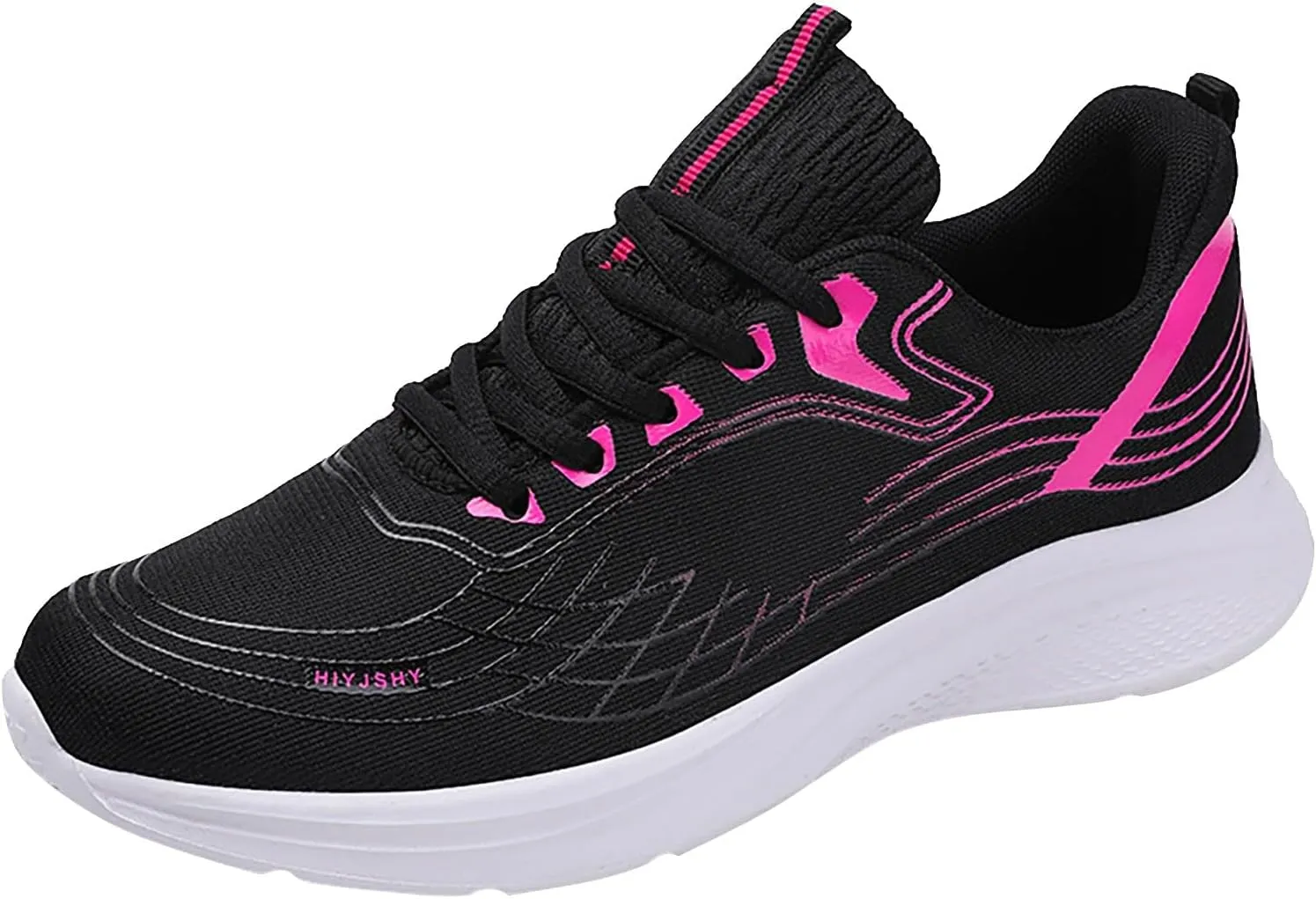White High Top Sneakers for Women Wide Width Walking Shoes Women Arch Support Wide Walking Shoes for Women Slip Ons Running Shoes for Women Wide Fit Size 9 Wide Women's Round Toe Slip On Tennis Shoes
