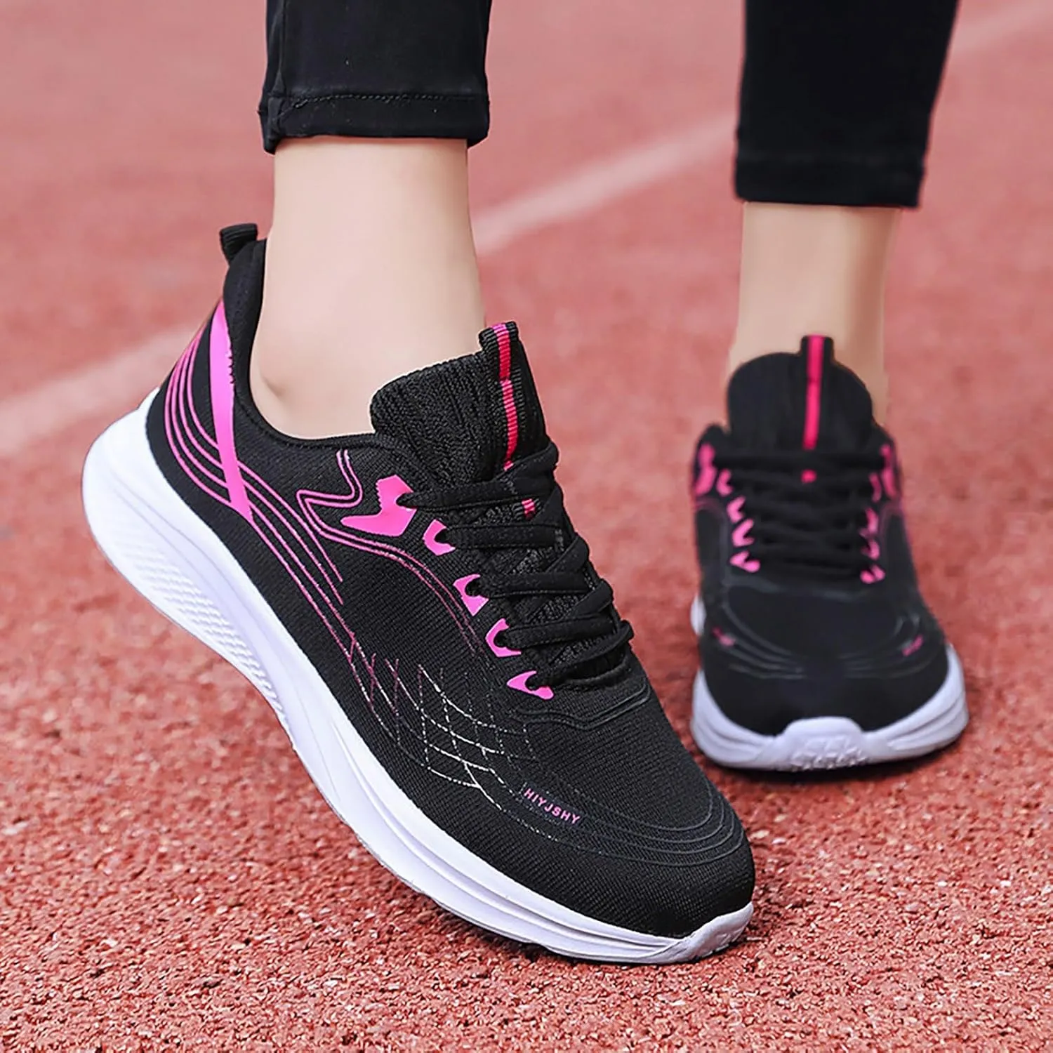 White High Top Sneakers for Women Wide Width Walking Shoes Women Arch Support Wide Walking Shoes for Women Slip Ons Running Shoes for Women Wide Fit Size 9 Wide Women's Round Toe Slip On Tennis Shoes