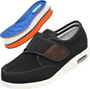 Wide Fit Trainers for Men - Comfortable Medical Shoes for Swollen Feet and Edema Relief