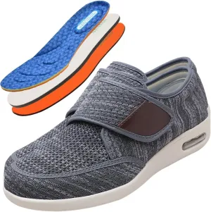 Wide Fit Trainers for Men - Comfortable Medical Shoes for Swollen Feet and Edema Relief