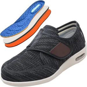Wide Fit Trainers for Men - Comfortable Medical Shoes for Swollen Feet and Edema Relief