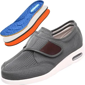 Wide Fit Trainers for Men - Comfortable Medical Shoes for Swollen Feet and Edema Relief
