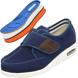 Wide Fit Trainers for Men - Comfortable Medical Shoes for Swollen Feet and Edema Relief