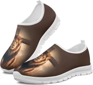 Women Casual Loafers Animal Print Non Slip Work Shoes Wide Width Low-Cut Flat Sneakers Everyday Footwear