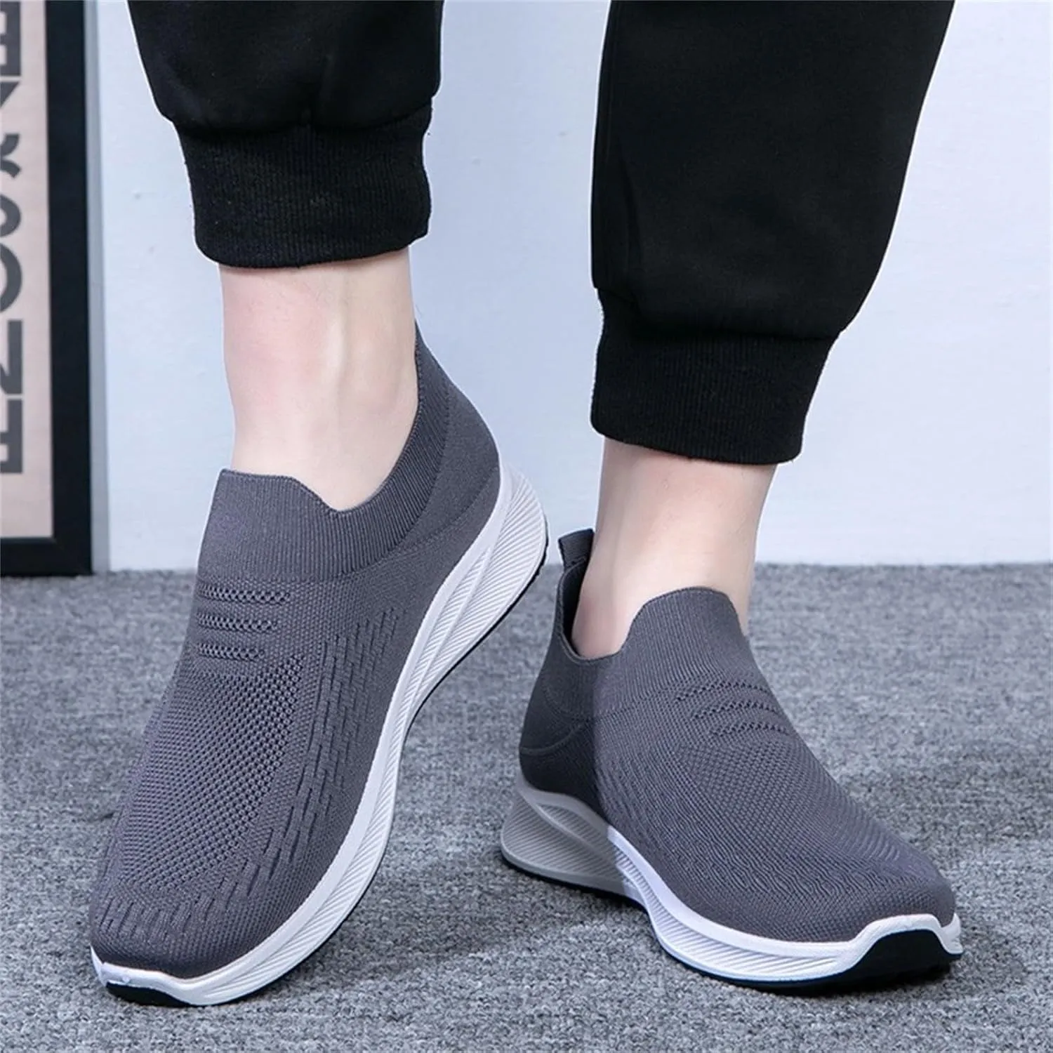 Women Running Shoes Lightweight Breathable Walking Shoes Non Slip Sneakers Mesh Workout Casual Sports Sneaker