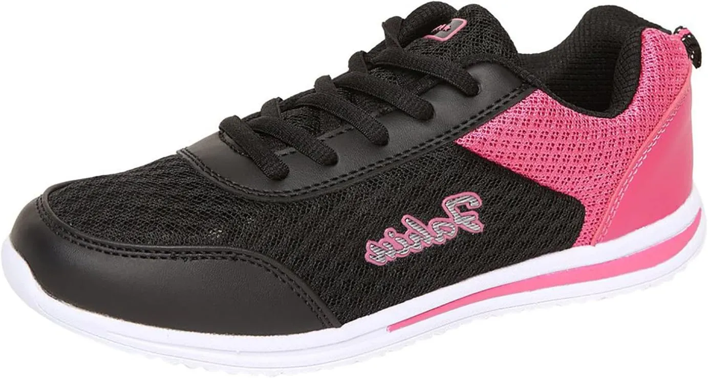 Women Sneakers Black Size 9 All Black Leather Non Slip Work Shoes Womens Walking Shoes for Women Brown Running Shoes for Women with Plantar Fasciitis Slip On Walking Shoes Women Black