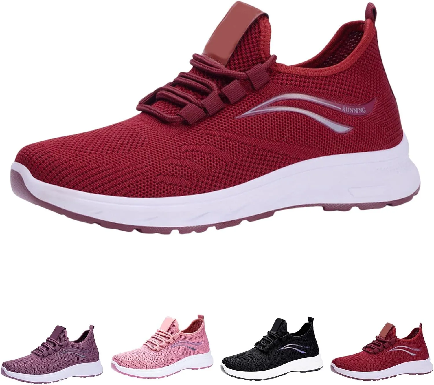Women Wide Toe Box Shoes Wide Width Sneakers Running Shoes Non-Slip Tennis Breathable Walking Athletic Sneakers