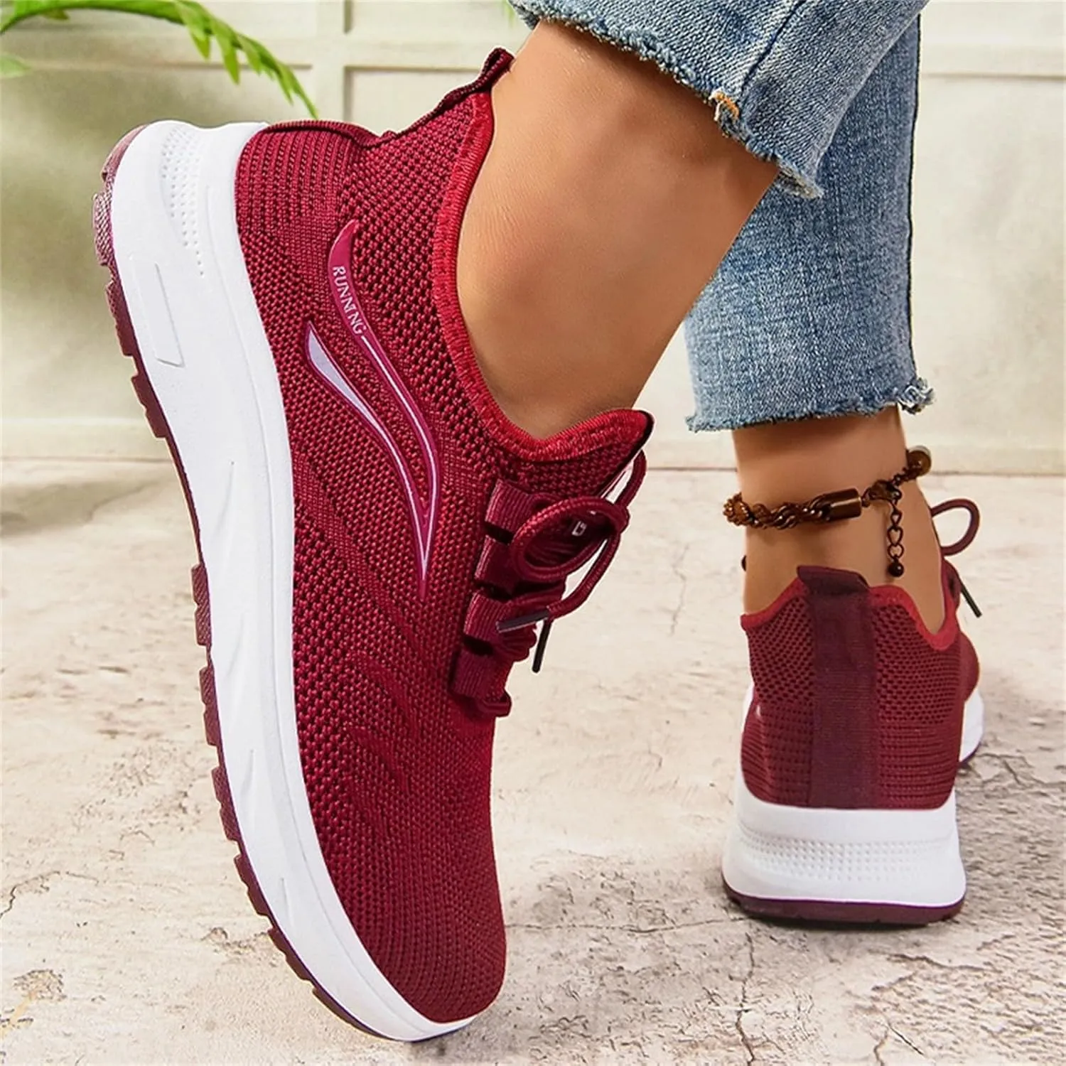 Women Wide Toe Box Shoes Wide Width Sneakers Running Shoes Non-Slip Tennis Breathable Walking Athletic Sneakers