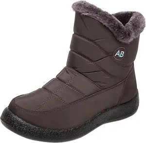 Womens Boots Winter Cute Ladies Premium Warm & Comfy Snow Boots Snow Boots Womens Winter Ankle Boots Ladies Plush Lined Snow Boot Barefoot Shoes Men Mens Booties Winter