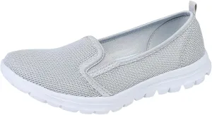 Women's Breathable Mesh Shoes Comfortable Walking Driving Shoes Soft Flat Soled Shoes Lightweight Elderly Shoes