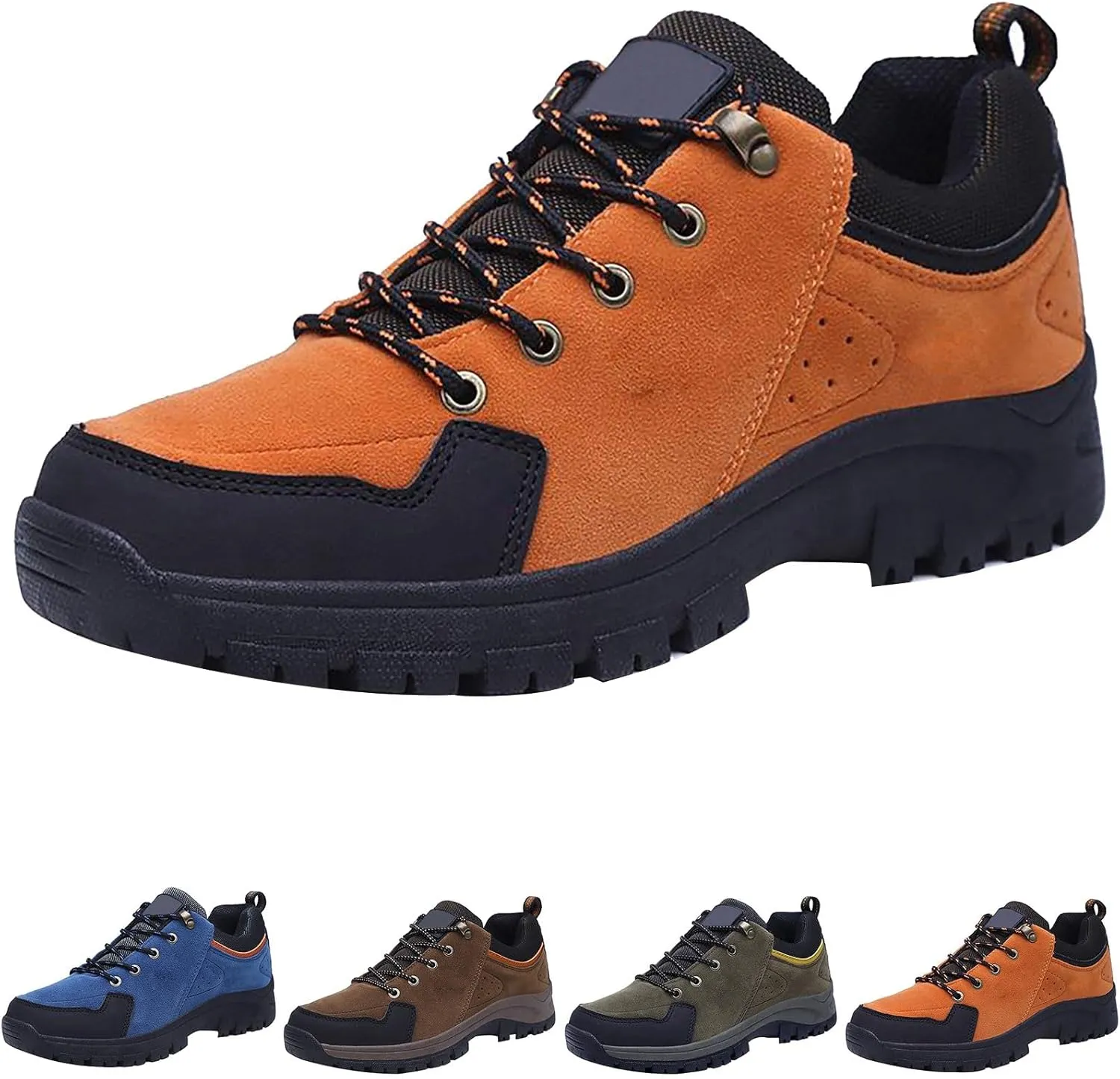 Womens Casual Shoes Suede Lightweight Walking Shoes Non Slip Waterproof Running Shoes Slip On Sneakers for Men