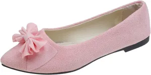 Women's Casual Slip On Ballet Comfortable Low Heel Dress Shoes for Everyday Wear with Versatile Outfit Pairing