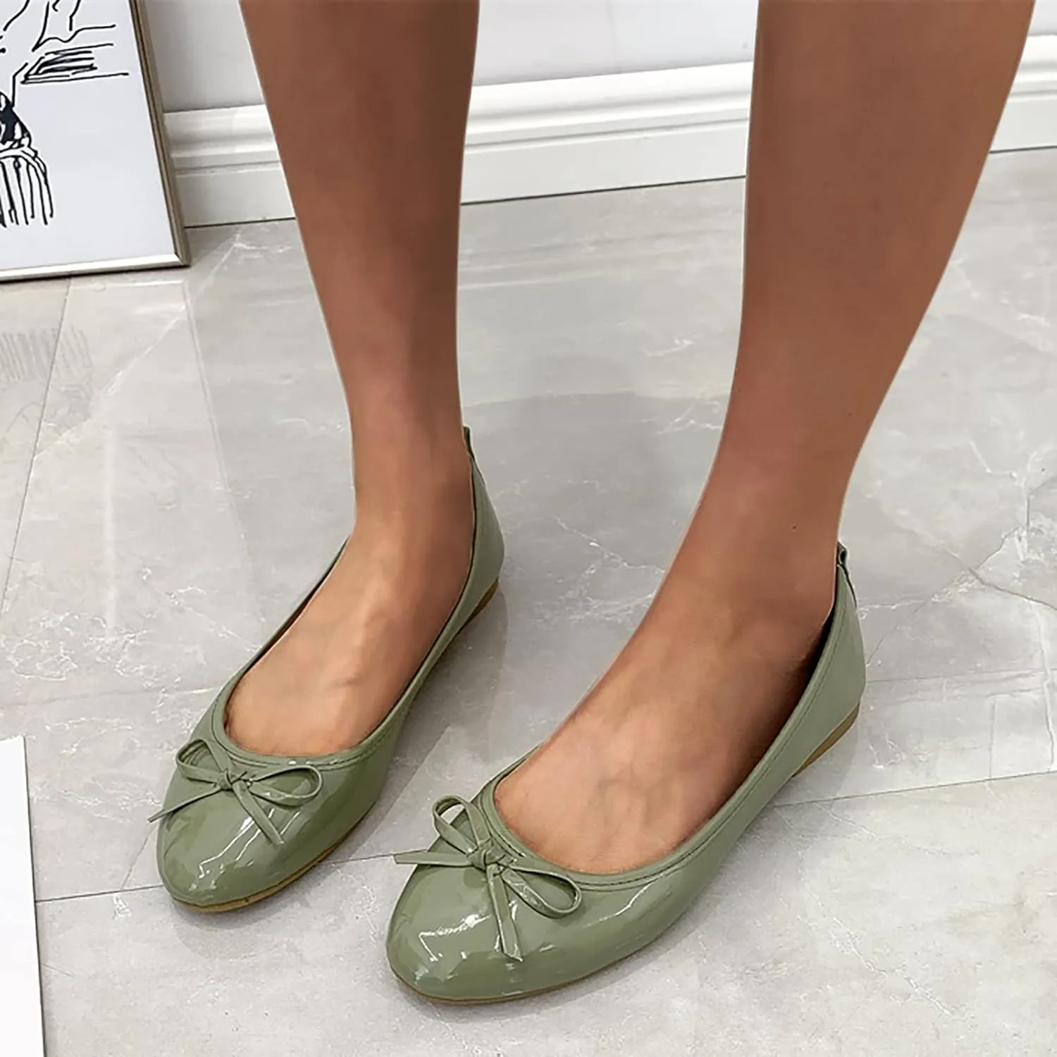 Womens Dress Shoes with Arch Support Loafers for Women Wide Wide Toe Box Trendy Casualfashion Round Toe Christmas Tennis Shoes for Women Women Tennis Shoes