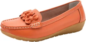 Womens Dressy Casual Walking Shoes Loafers Sneakers for Daily Walking Square Toe Comfortable Office Work Shoes