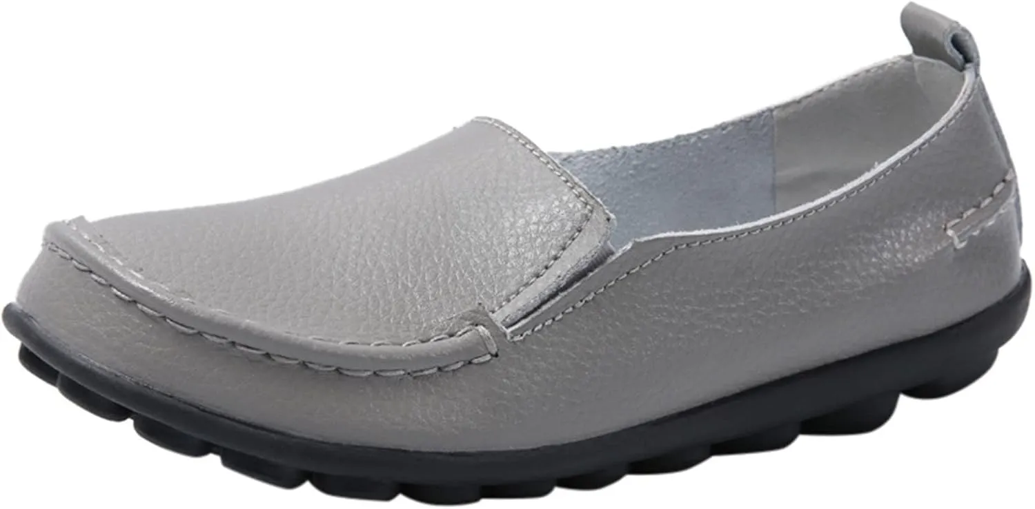 Women's Flats Shoes Slip On Work Shoes Comfort Walking Shoes Lightweight Comfort Penny Loafers Classic Wide Flats