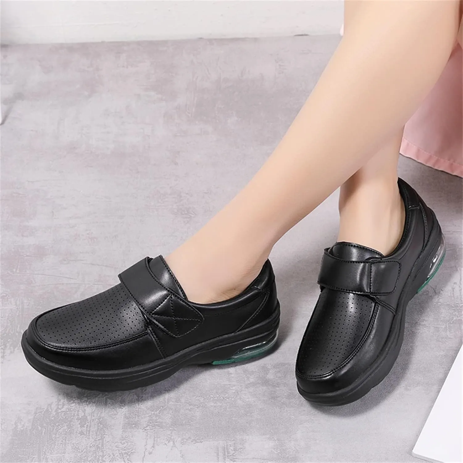 Women's Healthcare Nursing Shoes Slip On Work Shoe Lightweight Comfortable Nurse Shoes Slip Resistant Food Service Work Loafer All Day Comfort Nursing Footwear