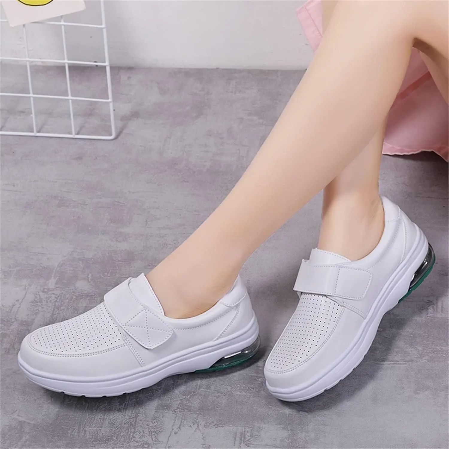 Women's Healthcare Nursing Shoes Slip On Work Shoe Lightweight Comfortable Nurse Shoes Slip Resistant Food Service Work Loafer All Day Comfort Nursing Footwear