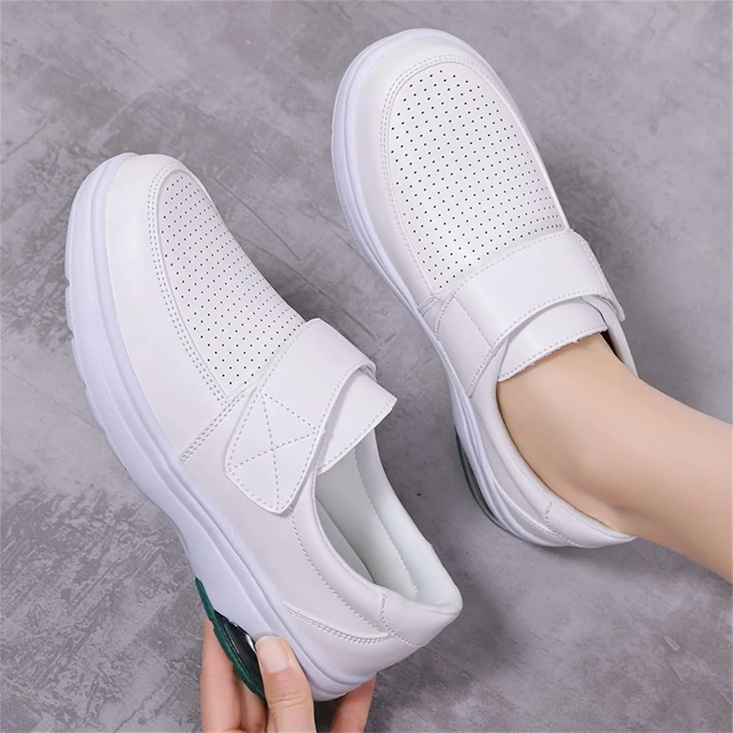 Women's Healthcare Nursing Shoes Slip On Work Shoe Lightweight Comfortable Nurse Shoes Slip Resistant Food Service Work Loafer All Day Comfort Nursing Footwear