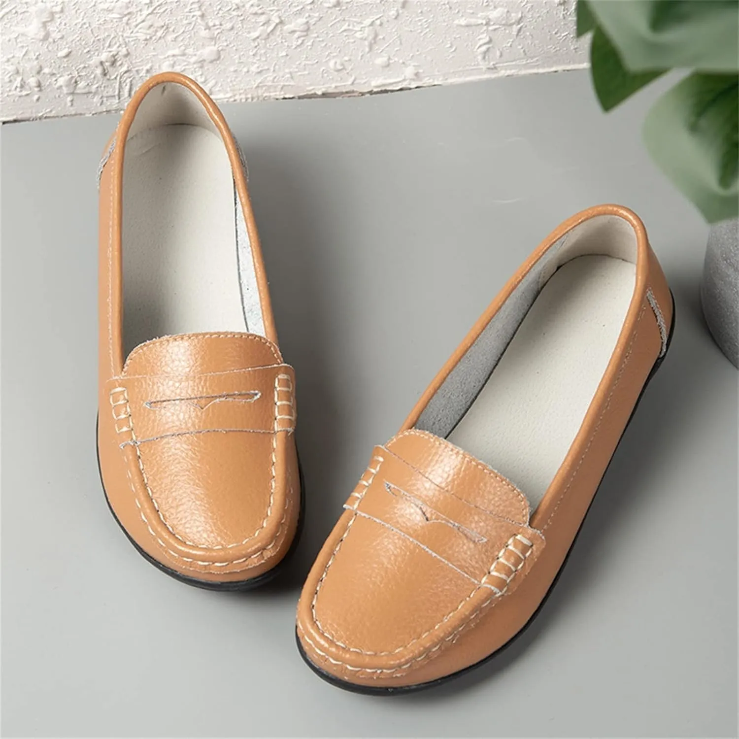 Women's Loafer Shoes Shoes Casual Women's Single Solid Loafers Casual Color Flat