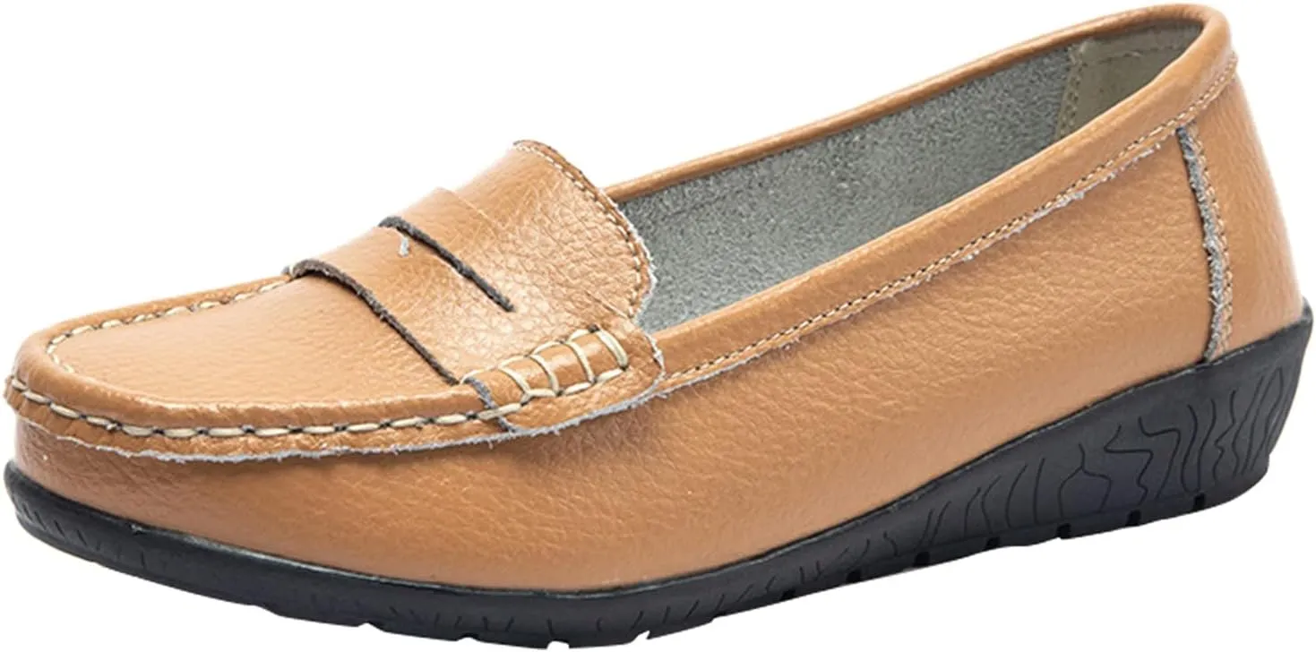 Women's Loafer Shoes Shoes Casual Women's Single Solid Loafers Casual Color Flat
