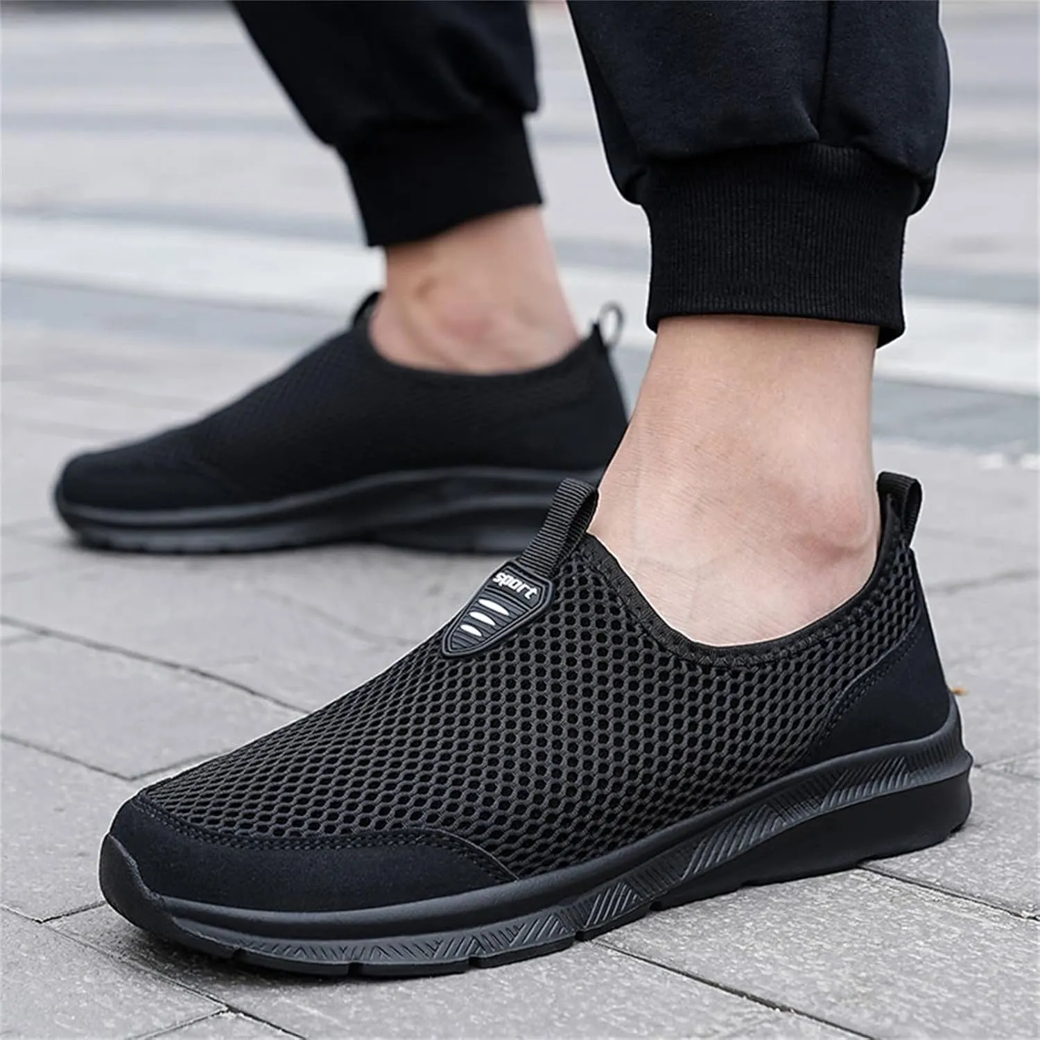 Womens Non Slip Work Shoes Slip On Water Resistant Womens Running Shoes Comfort White Casual Shoes Dress Sneakers White Tennis Shoe Cross Trainer Shoe