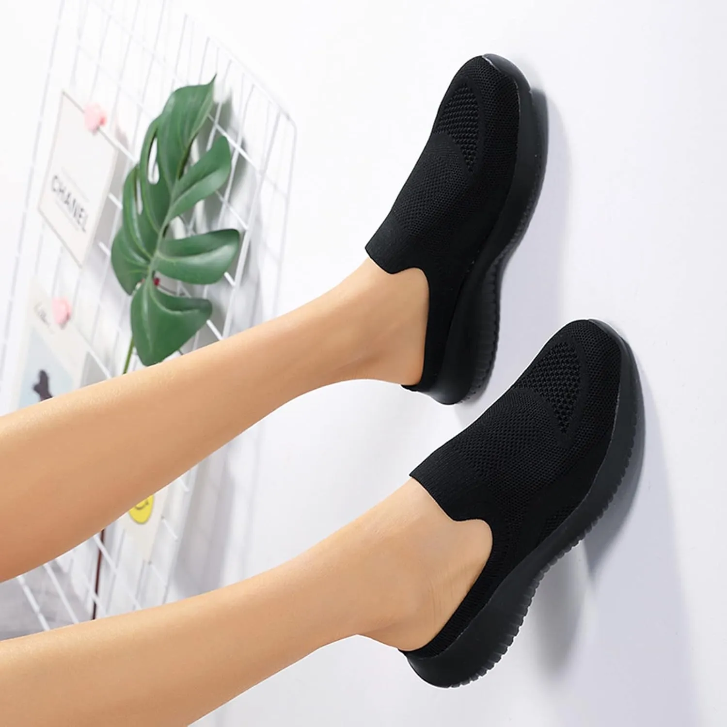 Womens Orthopedic Walking Loafers Slip On Sneakers with Arch Support Comfortable Casual Shoes Plantar Fasciitis Relief Foot Heel Pain Diabetic Feet