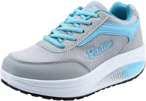Women's Orthopedic Walking Shoes Sneakers for Ladies 2025 Casual Mesh Summer Air-Cushion Breathable Shoe Closed Toe Lace up Platform Casual Shoe