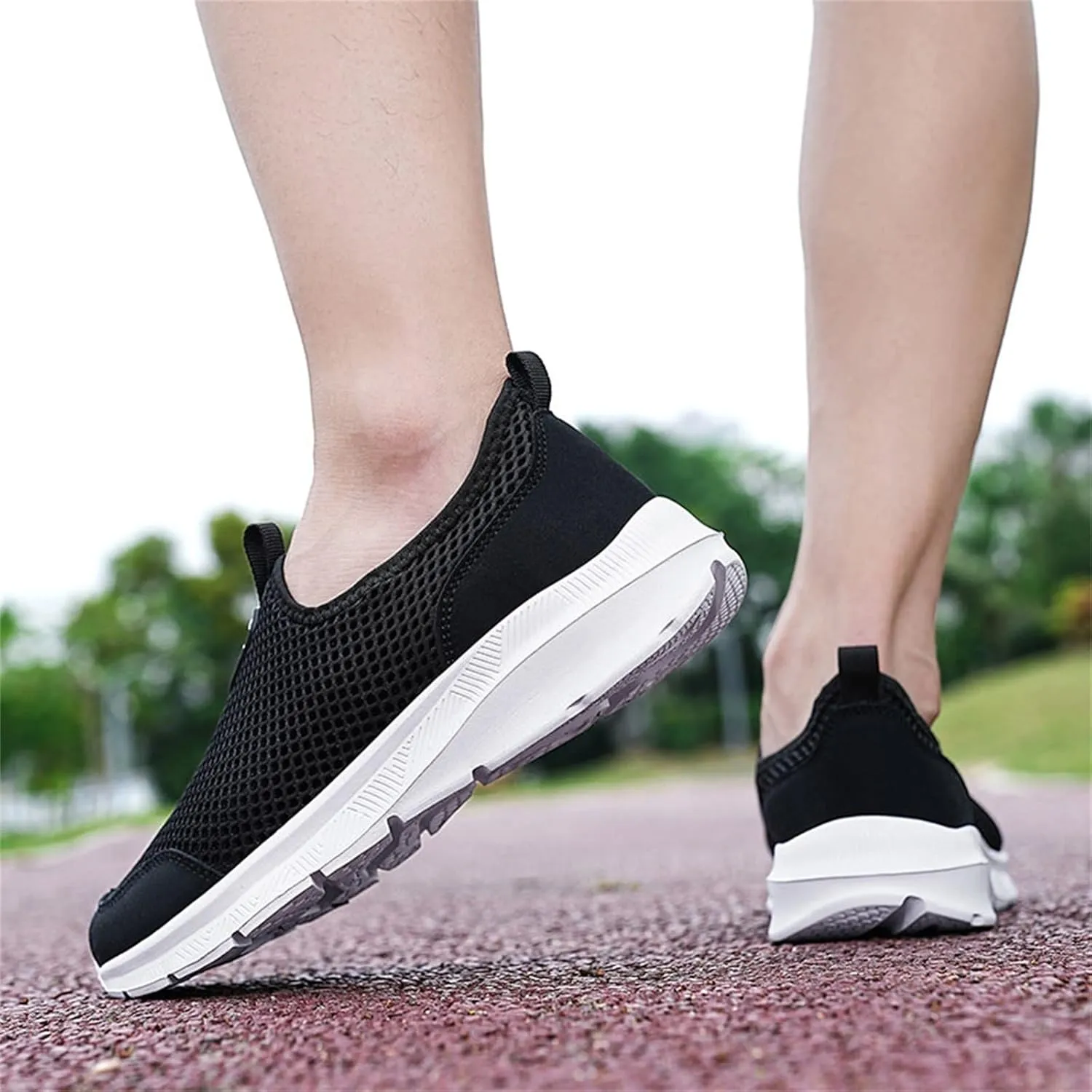 Womens Running Shoes Lightweight Tennis Shoes Non Slip Mens Tennis Shoes Mesh Men's Casual Shoes White Sneakers White Tennis Shoe Loafers Casual Slip On
