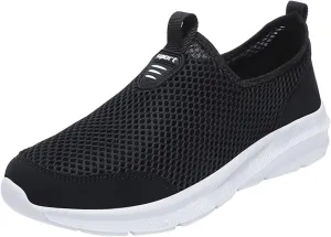 Womens Running Shoes Lightweight Tennis Shoes Non Slip Mens Tennis Shoes Mesh Men's Casual Shoes White Sneakers White Tennis Shoe Loafers Casual Slip On