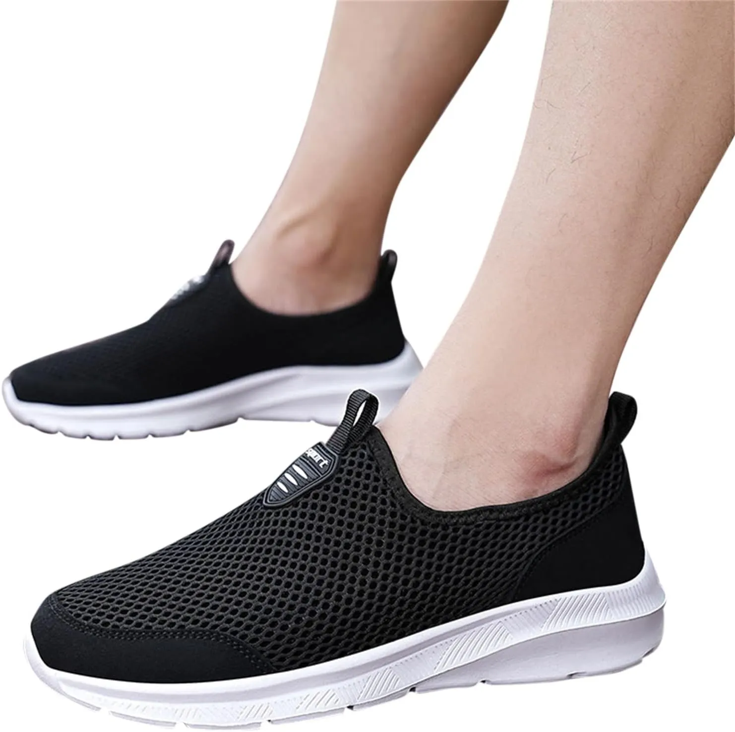 Womens Running Shoes Lightweight Tennis Shoes Non Slip Mens Tennis Shoes Mesh Men's Casual Shoes White Sneakers White Tennis Shoe Loafers Casual Slip On
