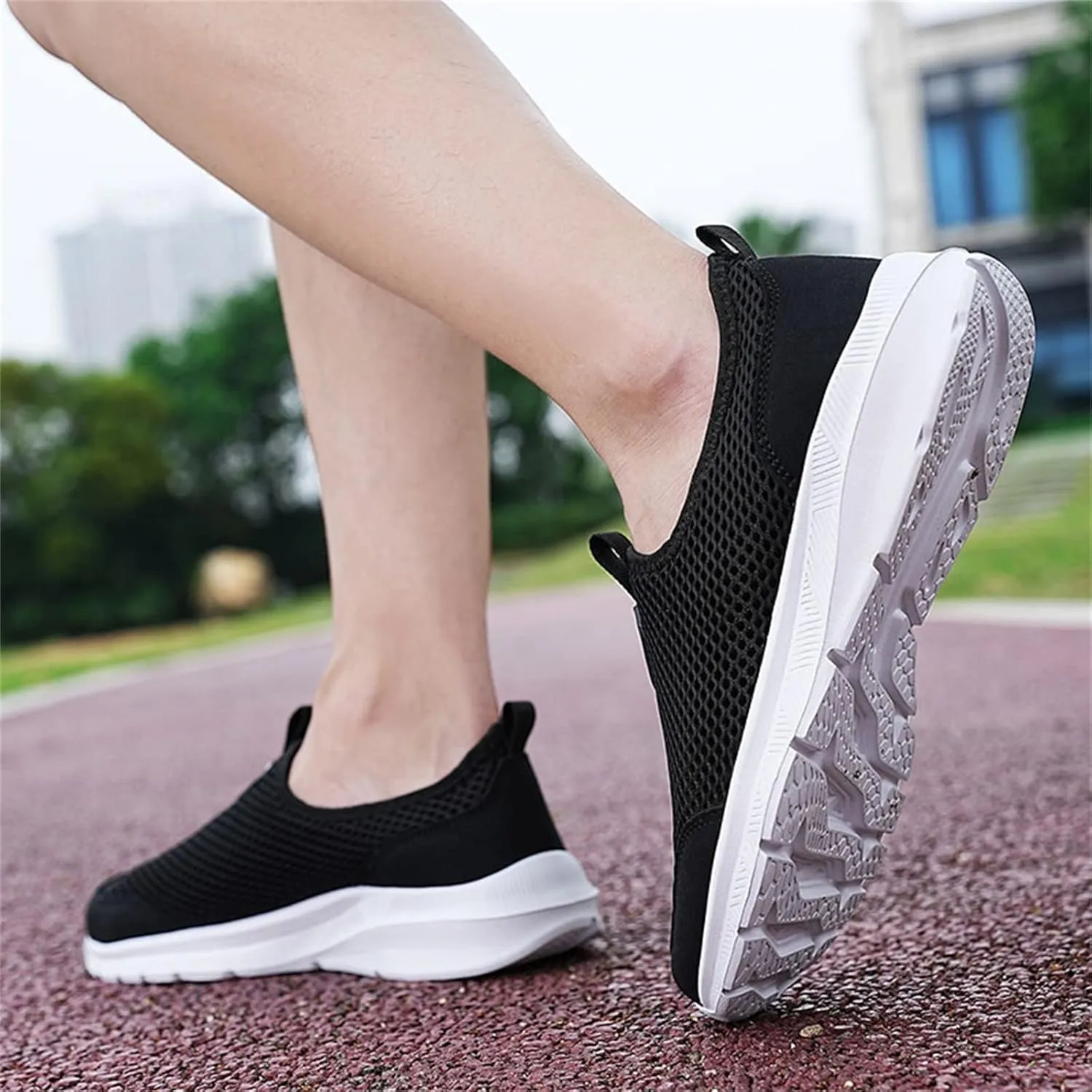 Womens Running Shoes Lightweight Tennis Shoes Non Slip Mens Tennis Shoes Mesh Men's Casual Shoes White Sneakers White Tennis Shoe Loafers Casual Slip On