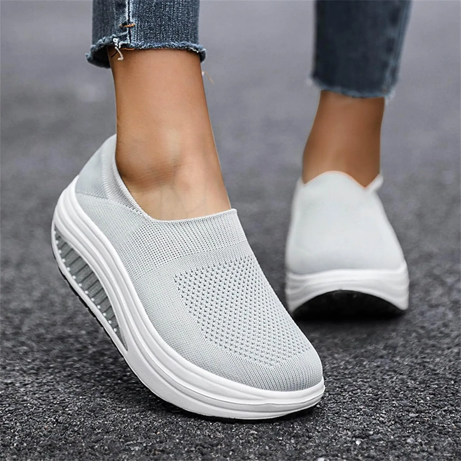 Womens Running Shoes Size 7 Wide Zapatos Antideslizante Para Mujer Womens Basketball Shoes Size 8 High Top Womens Walking Shoes Sock Sneakers Zapatos Negros Para Embarazadas