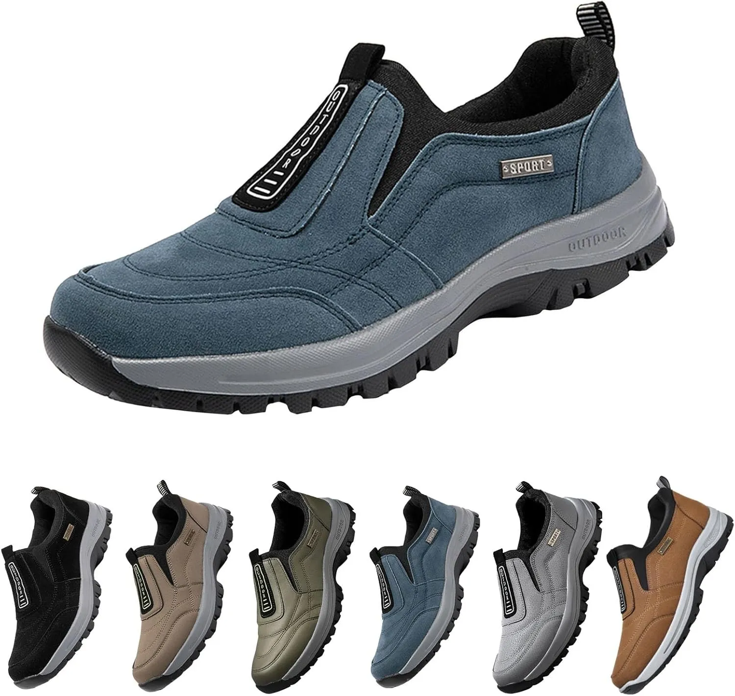 Womens Running Shoes Sneakers for Men Women Loafers Comfortable Flat Heel Closed Toe Christmas Tennis Shoes for Men Slip on Non Slip Low Top Casual