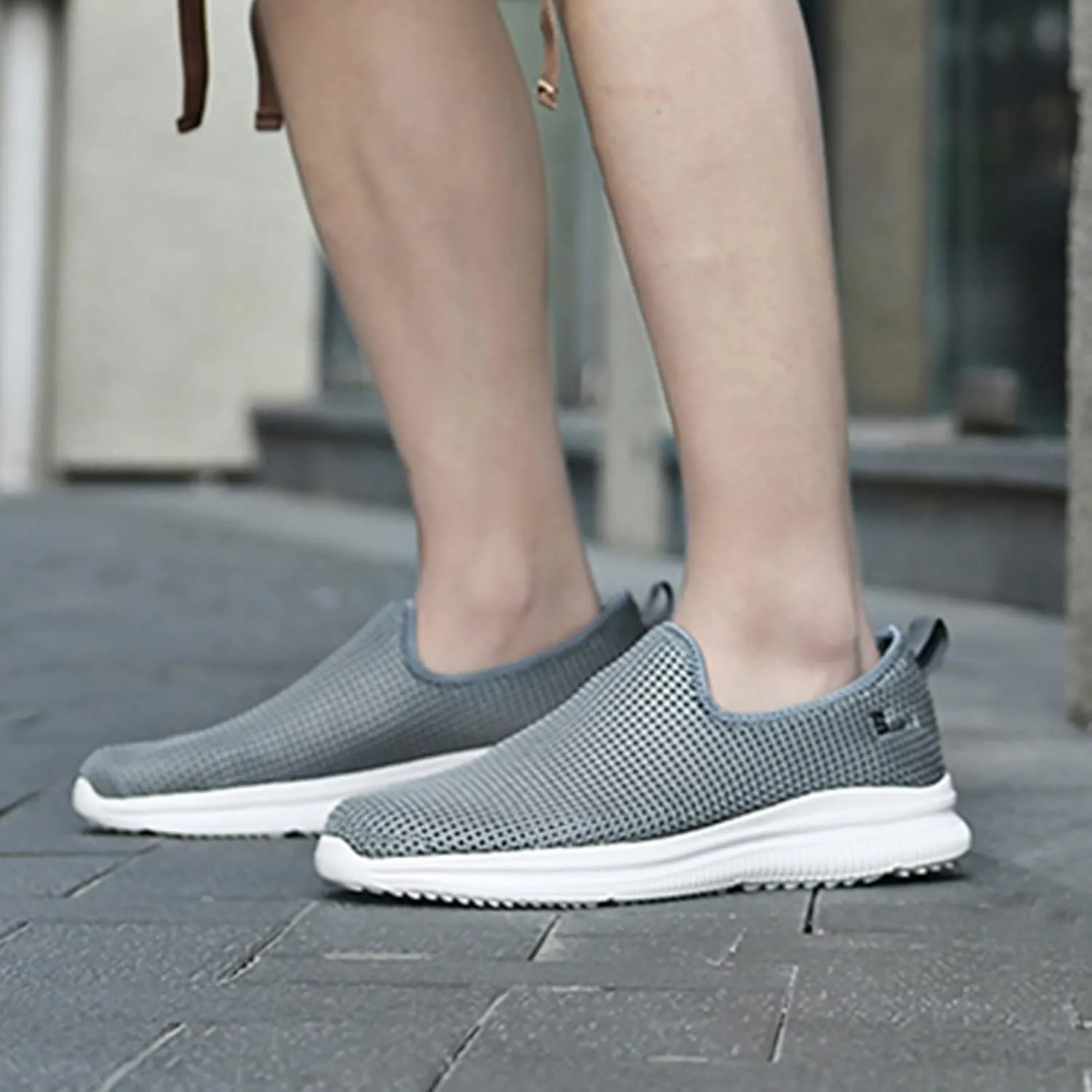 Women's Slip on Shoes Canvas Sneakers Loafers Non Slip Running Shoes for Men Wide Feet Casual Slip On Shoes Brown Sneakers Steel Toe Tennis Shoe Cross Trainer Shoe