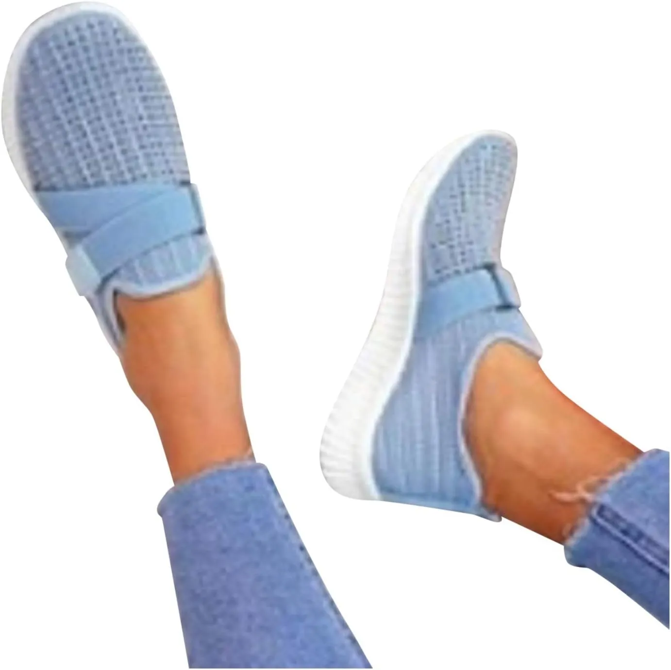Women's Slip On Sneakers Casual Everyday Shoes Non Slip Work Shoes Women Comfortable Shoes Dressy Casual Fashion Sneakers Red Tennis Shoe Cross Trainer Shoe