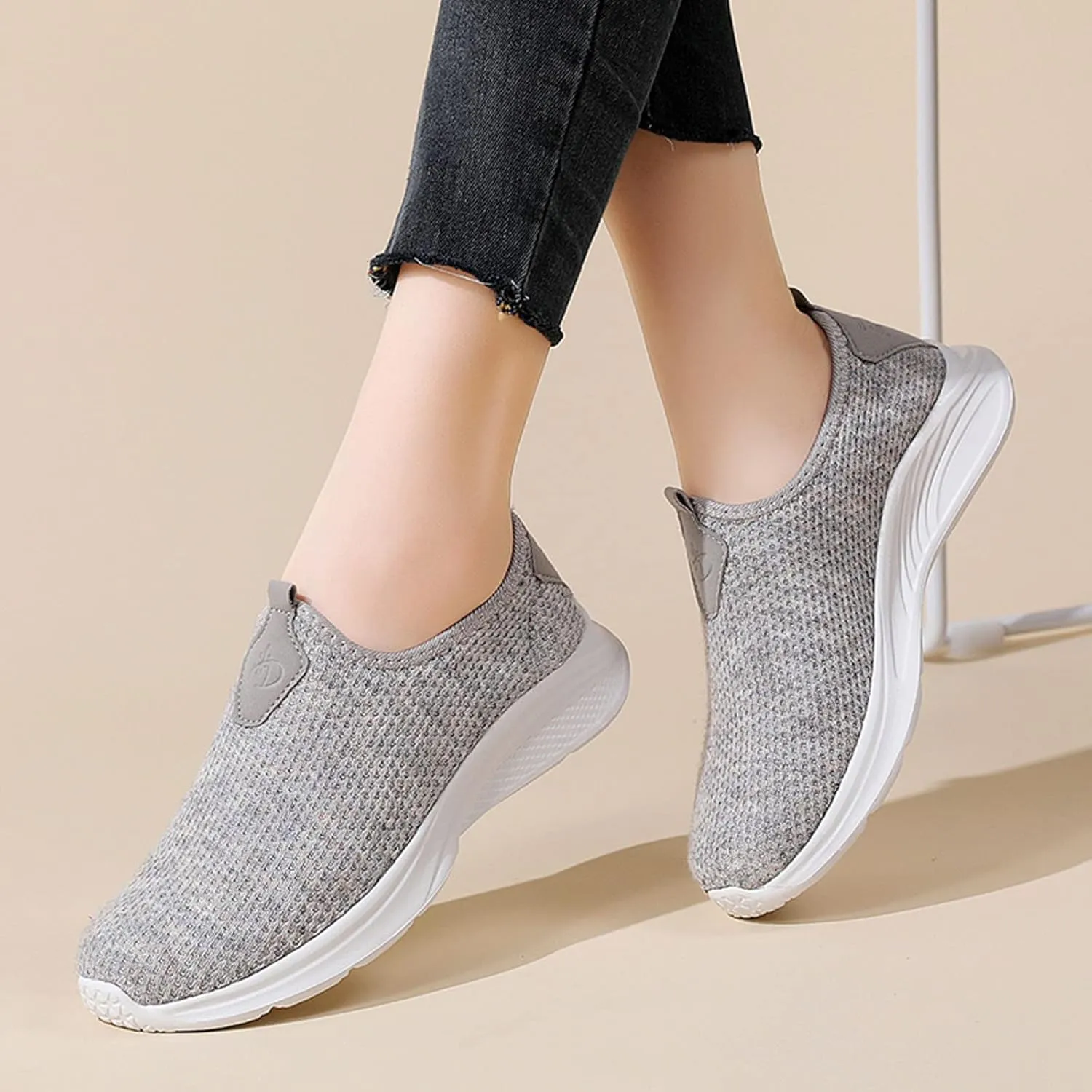 Women's Slip On Sneakers Casual Everyday Shoes Running Shoes for Men Wide Width Brown Casual Shoes White Sneakers Waterproof Tennis Shoe Cross Trainer Shoe