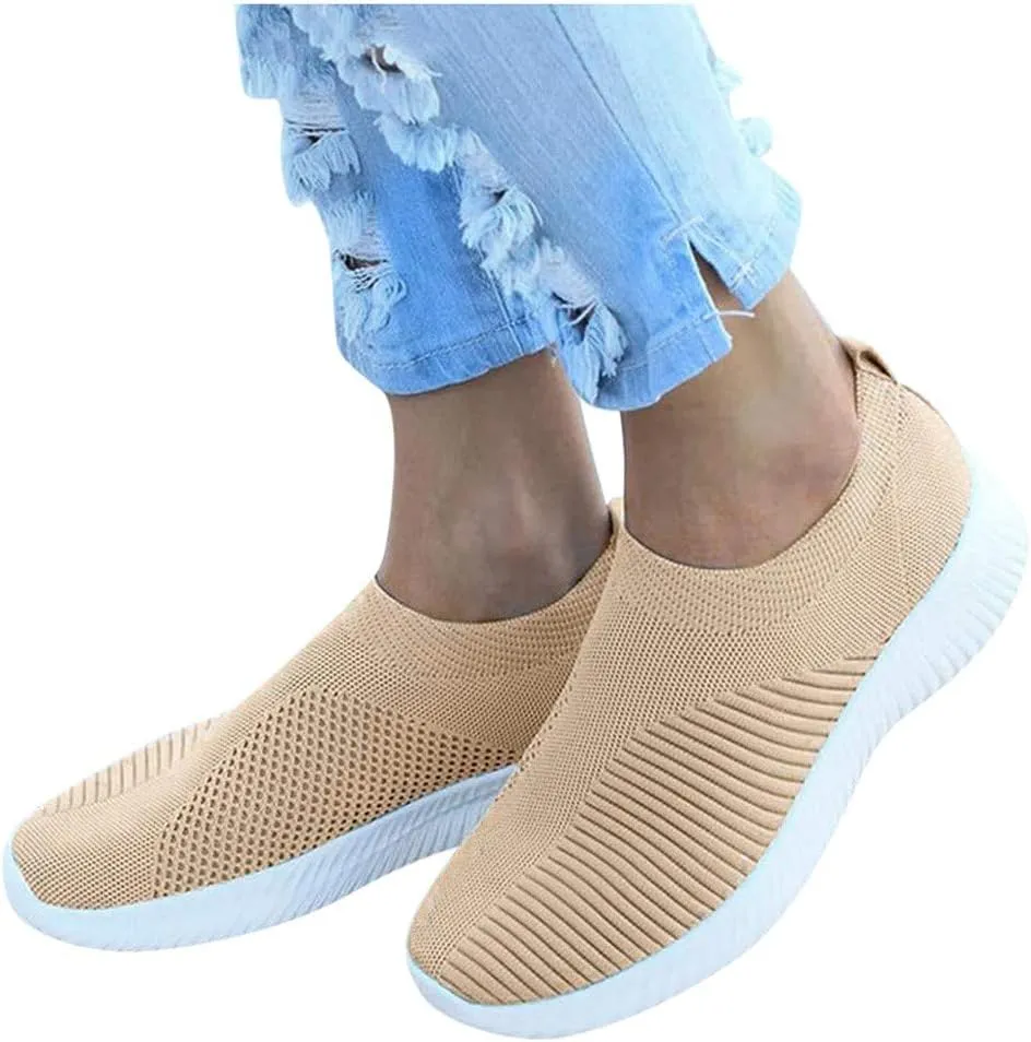 Women's Slip On Sneakers Casual Everyday Shoes Running Shoes for Men Wide Width Brown Casual Shoes White Sneakers Waterproof Tennis Shoe Cross Trainer Shoe