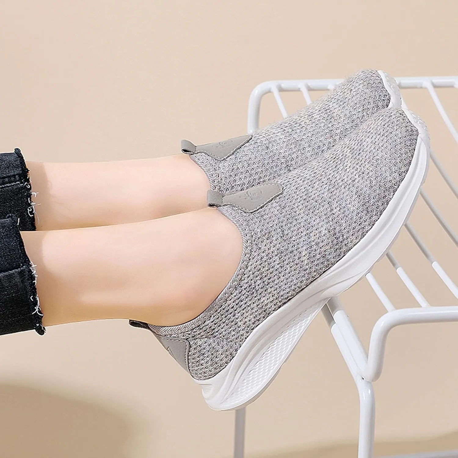 Women's Slip On Sneakers Casual Everyday Shoes Running Shoes for Men Wide Width Brown Casual Shoes White Sneakers Waterproof Tennis Shoe Cross Trainer Shoe