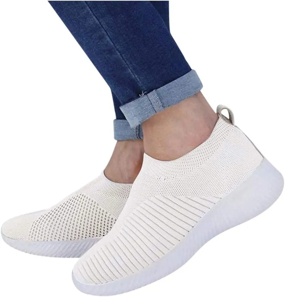 Women's Slip On Sneakers Casual Everyday Shoes Running Shoes for Men Wide Width Brown Casual Shoes White Sneakers Waterproof Tennis Shoe Cross Trainer Shoe