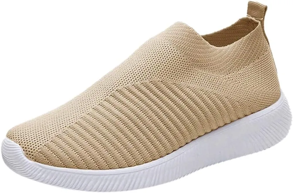 Women's Slip On Sneakers Casual Everyday Shoes Running Shoes for Men Wide Width Brown Casual Shoes White Sneakers Waterproof Tennis Shoe Cross Trainer Shoe
