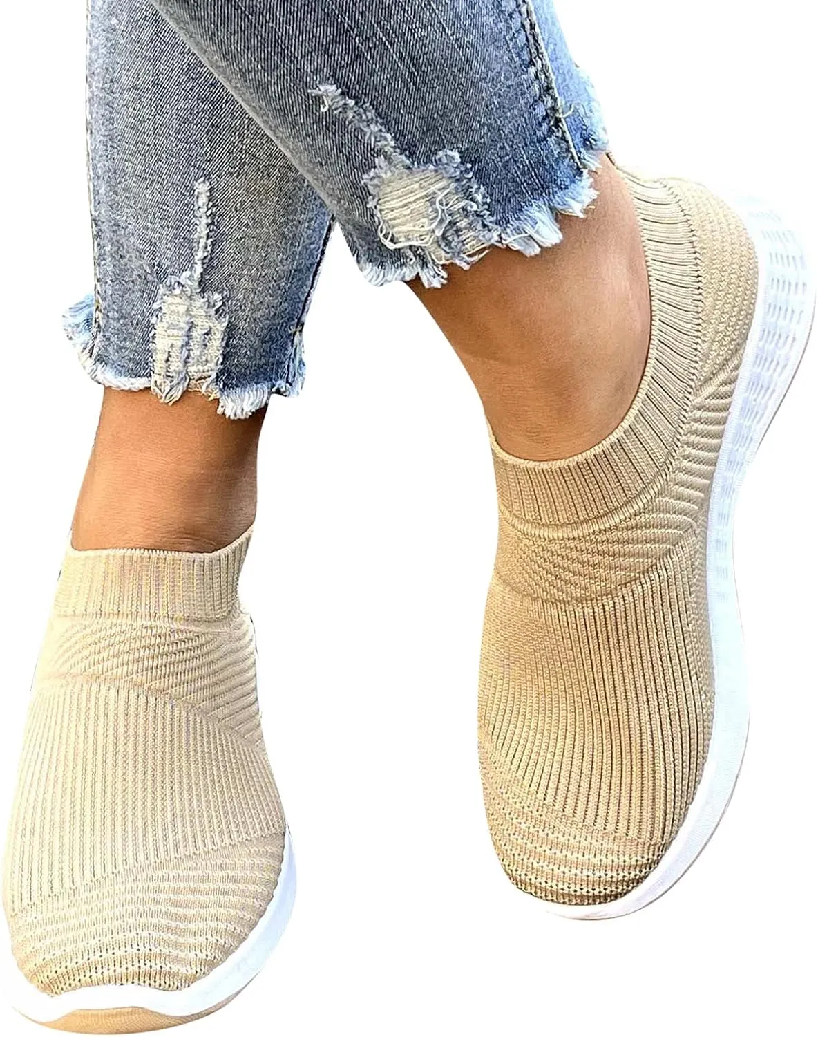 Womens Slip on Sneakers Lightweight Walking Tennis Shoes Women's Sneakers Yoga or Tennis or Running Sneakers