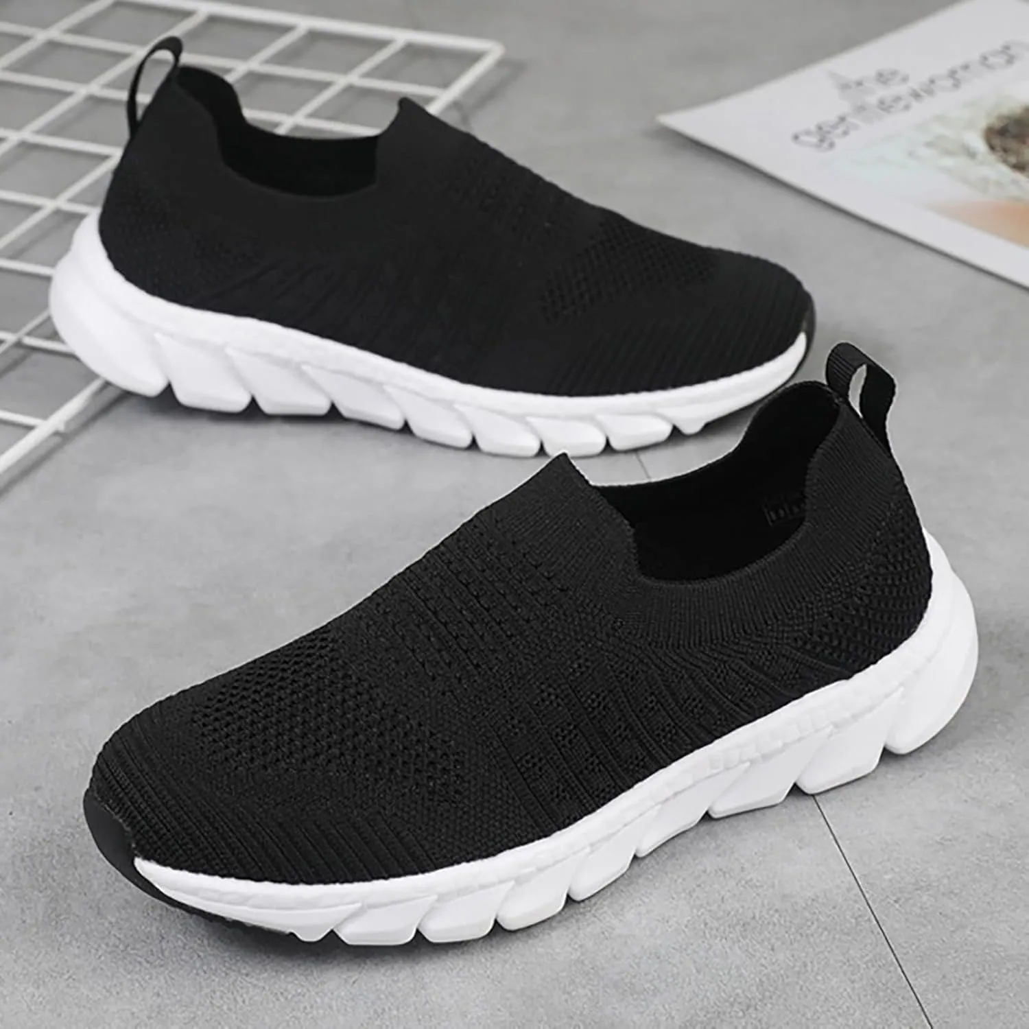 Womens Slip On Walking Shoes Non Slip Running Shoes Mens Casual Shoes High Top Business Casual Shoes Shoes Sneakers Red Tennis Shoe Trainers Shoe