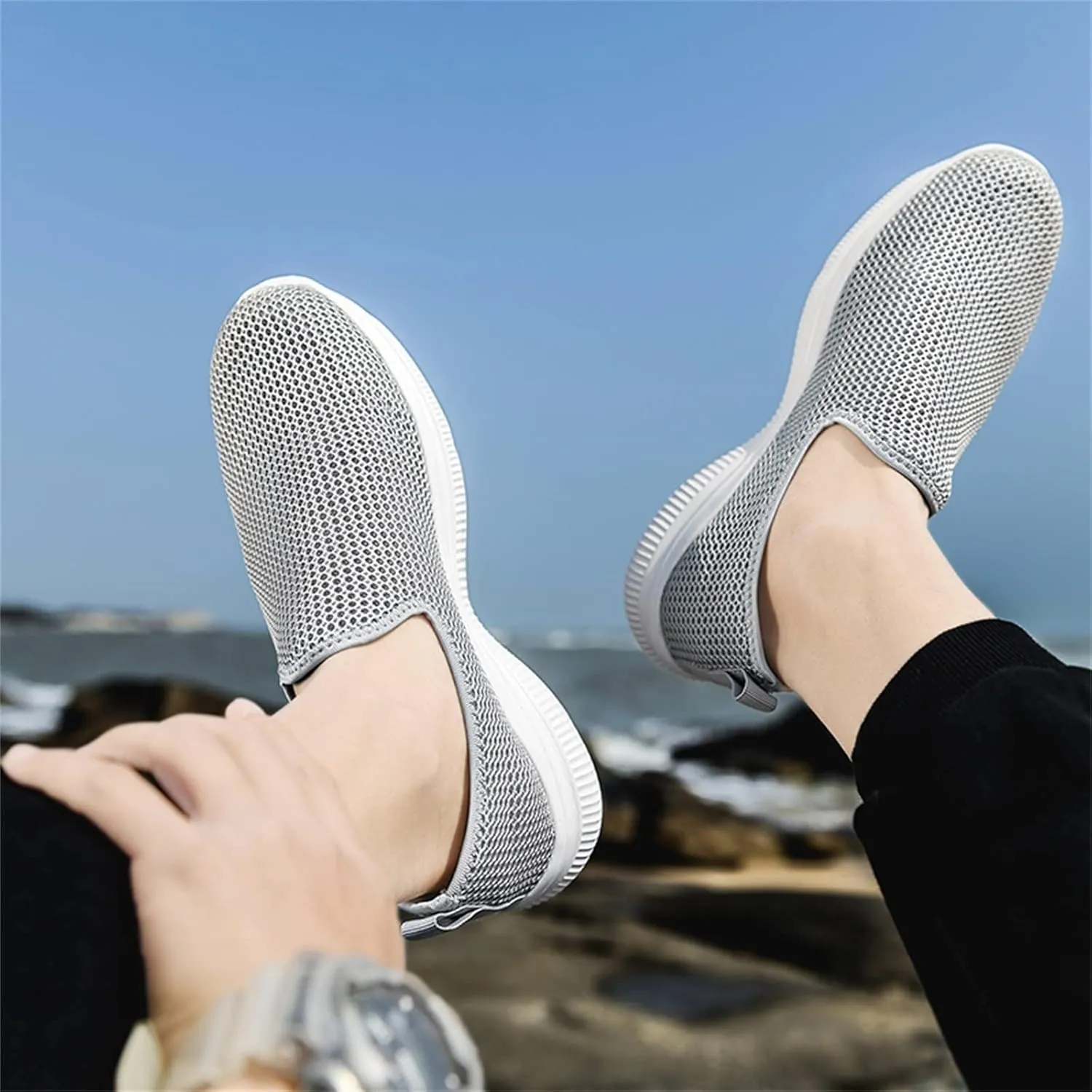 Womens Slip On Walking Shoes Non Slip Running Shoes Walking Shoes Women Food Service Women Casual Shoes Men's Fashion Sneakers Waterproof Tennis Shoe Trainers Shoe