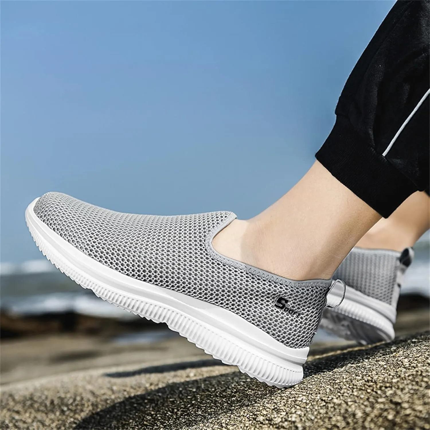 Womens Slip On Walking Shoes Non Slip Running Shoes Walking Shoes Women Food Service Women Casual Shoes Men's Fashion Sneakers Waterproof Tennis Shoe Trainers Shoe
