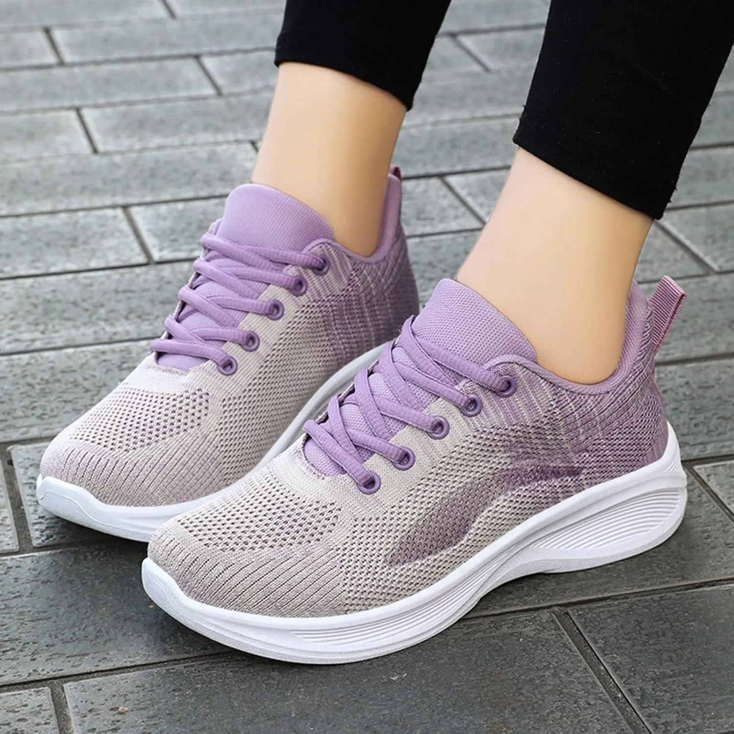 Women's Slip on Walking Shoes Tennis Lightweight Sneakers Workout Breathable Trainer Comfortable Fashion Sneakers