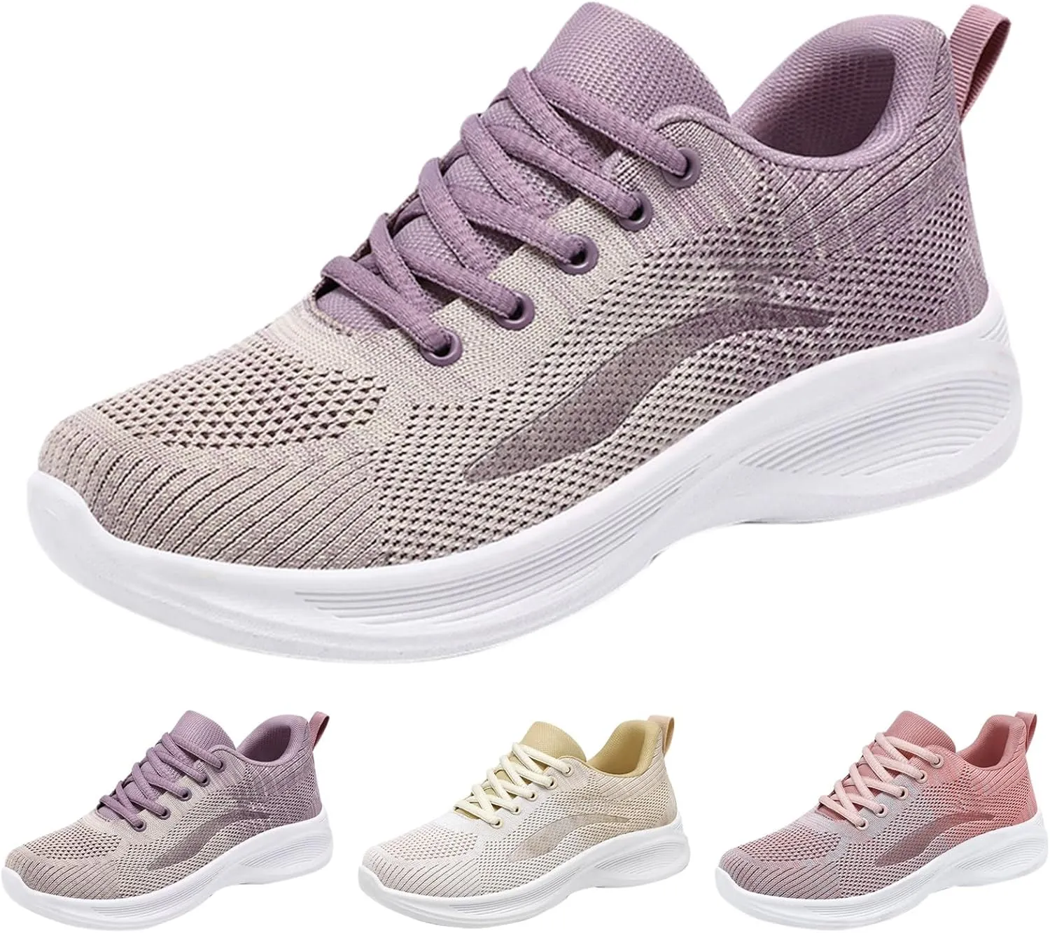 Women's Slip on Walking Shoes Tennis Lightweight Sneakers Workout Breathable Trainer Comfortable Fashion Sneakers