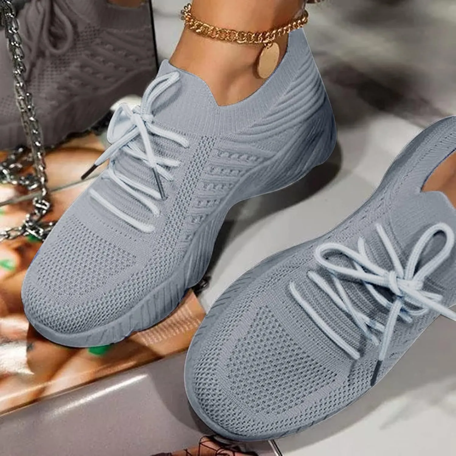 Womens Sneakers 7.5 Casual Comfy Shoes for Women Standing All Day Dressy Womens Flat Casual Shoes for Jeans 10 Wide Womens Sneakers Black Zapatos para Entrenar De Mujer Gym