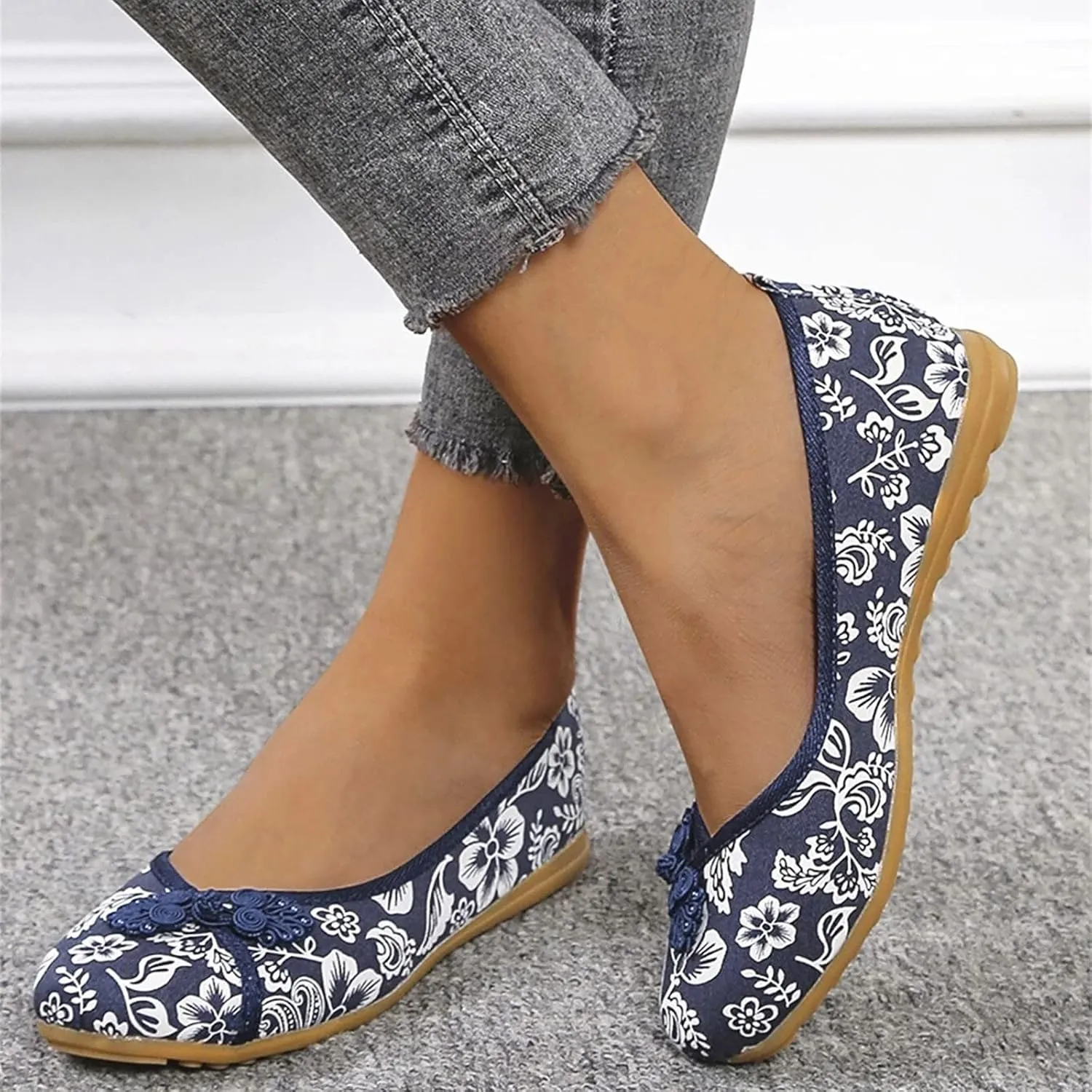 Womens Stretch Flats Casual Cute Loafer Slip on Ballet Flat Women's Loafers Fashion Comfortable Flats